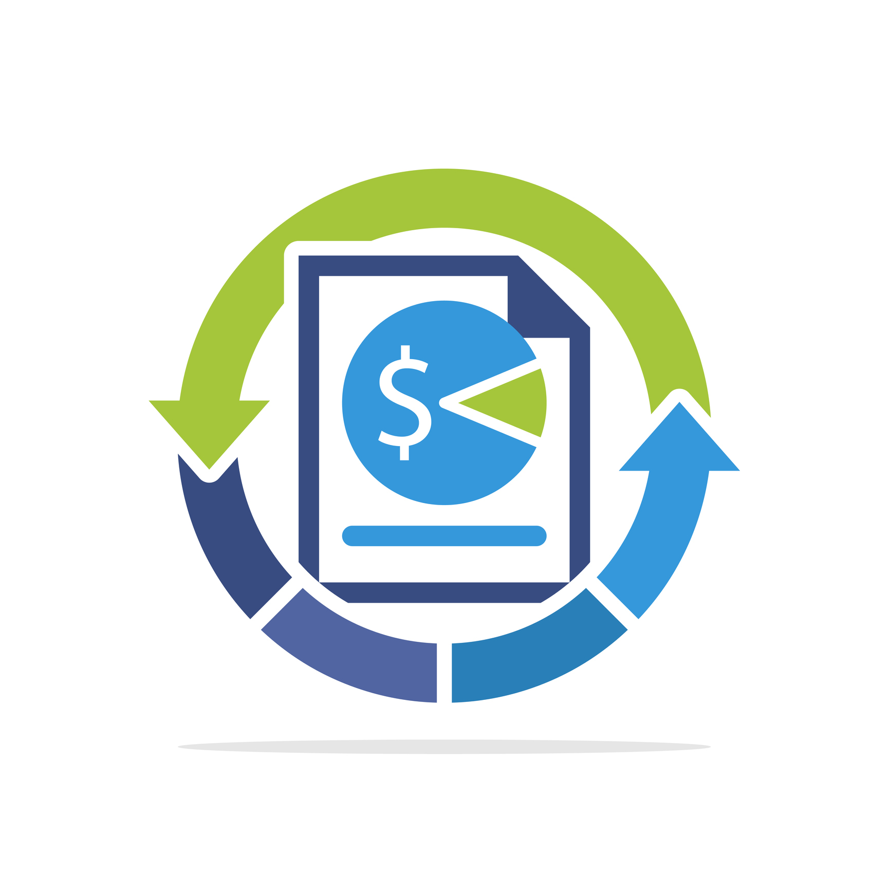 Illustration icon with the concept of tax management